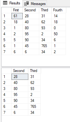 Static data in a view based on a VALUES table-source